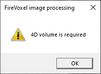 Error message when command is applied to a wrong image type