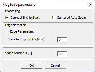 MagTrace Parameters